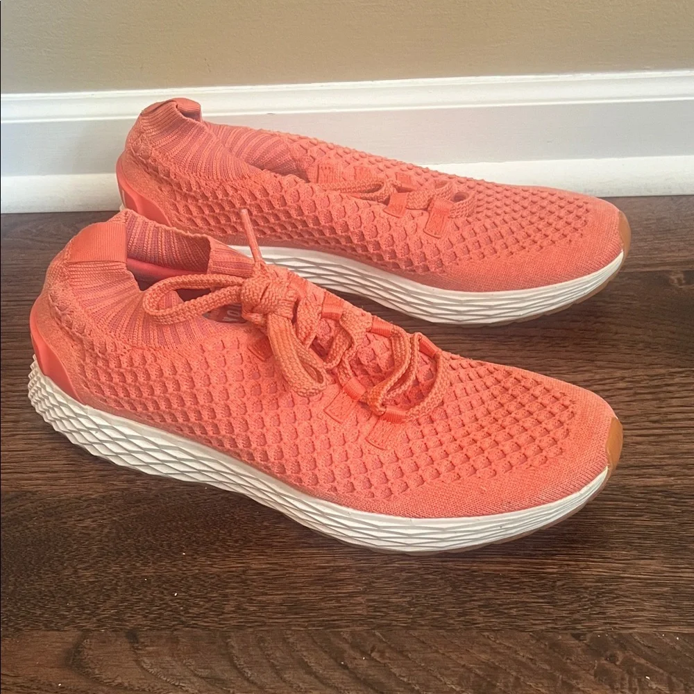 Men’s Nobull Orange Diamond Knit Shoes